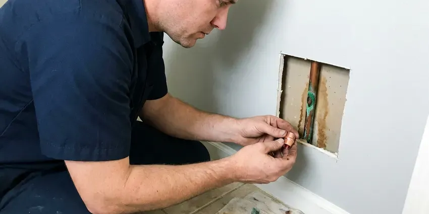 DFM Plumbing technician providing emergency plumbing repair in Jackson