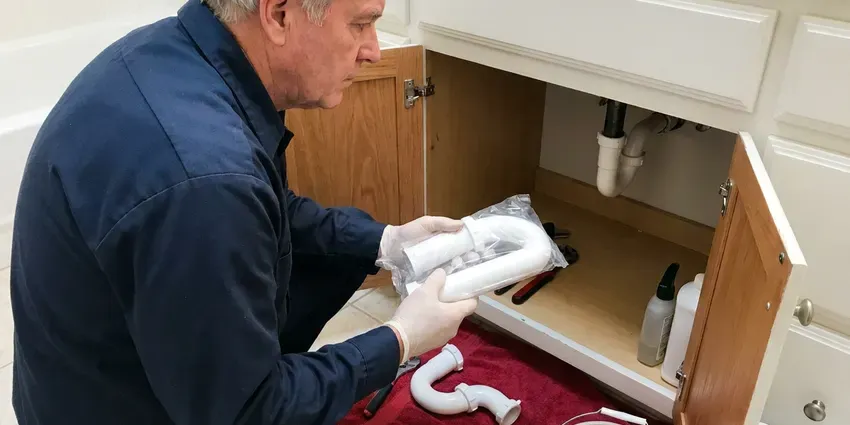 DFM Plumbing technician providing shower replacement in Jackson