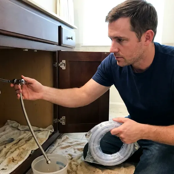 DFM Plumbing technician providing water leak repair in Jackson, MS